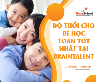 Toán phát triển trí tuệ BrainTalent dành cho độ tuổi nào?