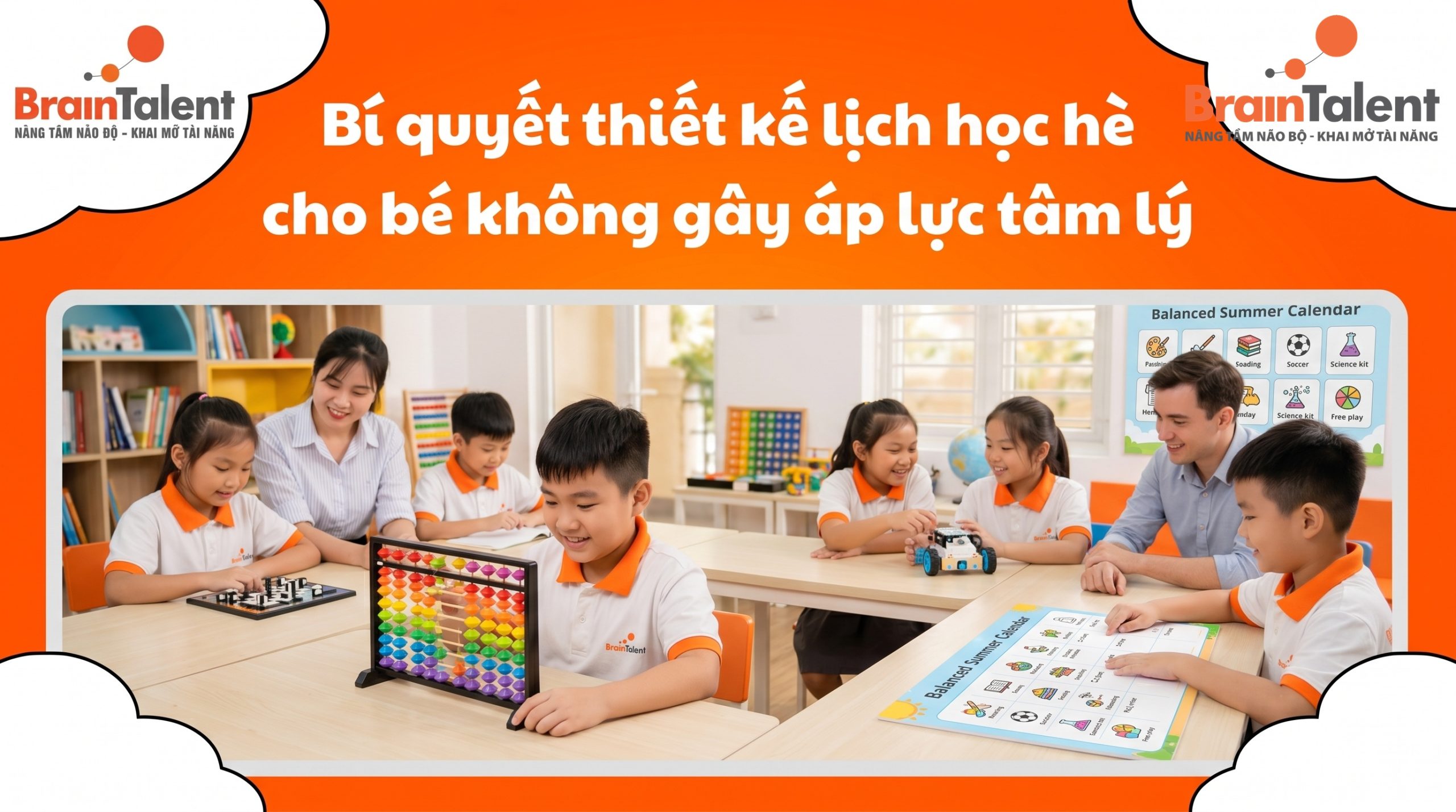 Bí quyết thiết kế lịch học hè cho bé không gây áp lực tâm lý
