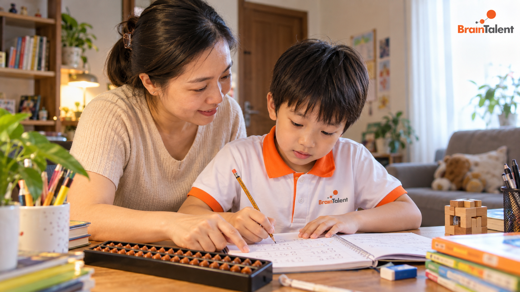 Bí quyết đồng hành cùng con để hình thành thói quen học Toán tập trung và hiệu quả tại nhà - Toán Trí Tuệ BrainTalent