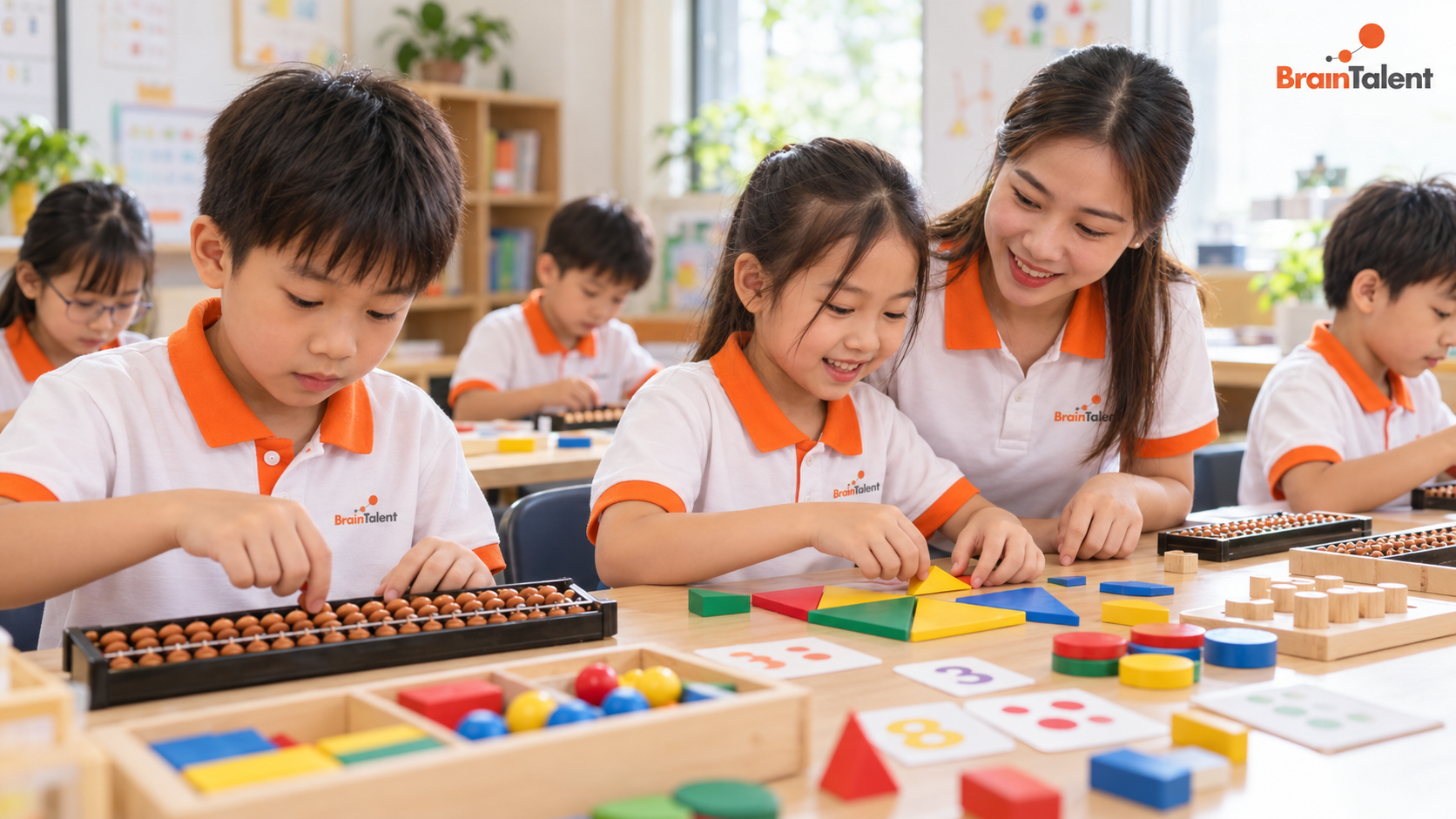 Kết Hợp Bàn Tính Soroban Và Hoạt Động Đa Giác Quan Để Trẻ Tiếp Cận Toán Học Nhẹ Nhàng Hơn - Toán Trí Tuệ BrainTalent