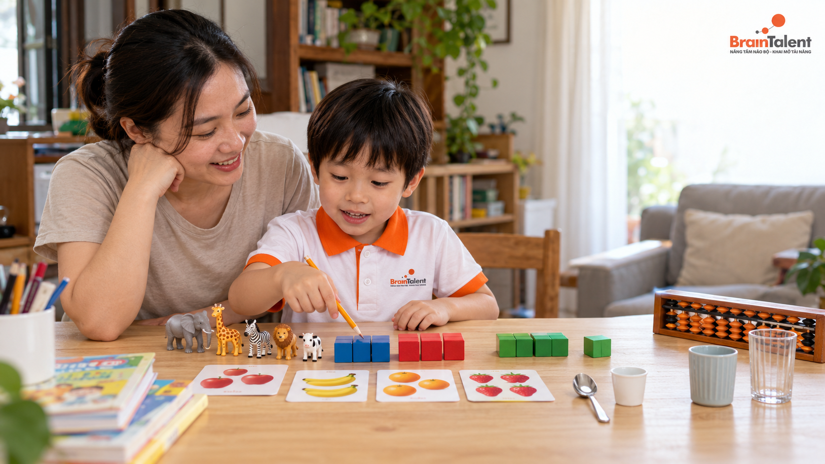 5 Dạng Toán Lời Văn Lớp 1 Cha Mẹ Có Thể Luyện Cùng Con Tại Nhà - Toán Trí Tuệ BrainTalent